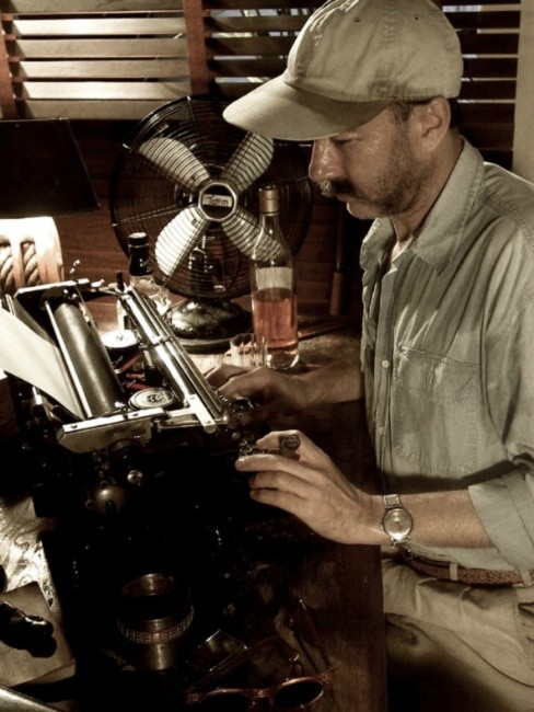 Ernest Hemingway the writer in Cuba
