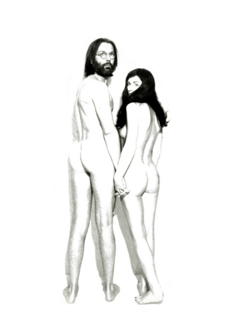 John & Yoko as Adam & Eve 2